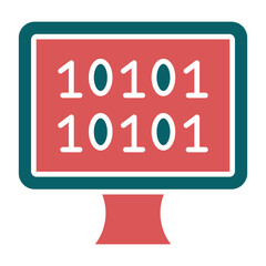 Vector Design Binary Icon Style