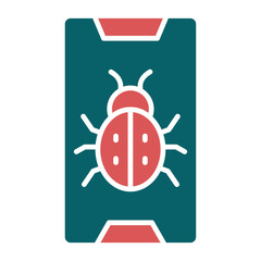 Obraz premium Vector Design Phone Virus Icon Style
