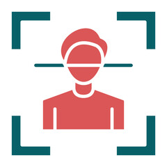 Vector Design Facial Recognition Icon Style