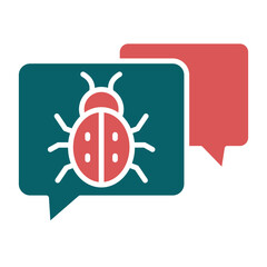 Vector Design Chat Virus Icon Style