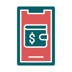Vector Design Mobile Wallet Icon Style