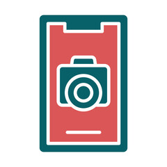 Vector Design Mobile Camera Icon Style