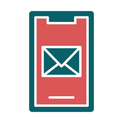 Vector Design Mobile Mail Icon Style