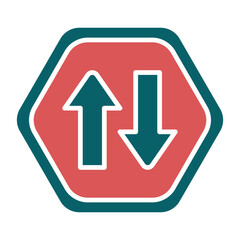 Vector Design Two Way Icon Style