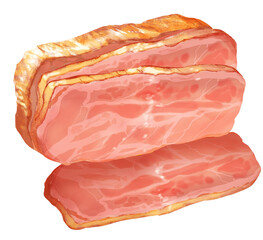 ベーコン_背景透過