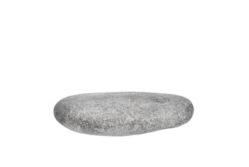 large gray stone on a transparent background