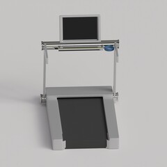 3d rendered treadmill perfect for fitness design project