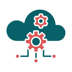 Vector Design Cloud Computing Icon Style
