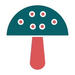 Vector Design Mushroom Icon Style