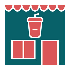 Vector Design Coffee Shop Icon Style