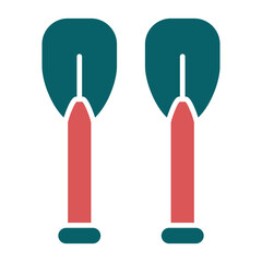 Vector Design Paddles Icon Style