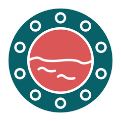 Vector Design Porthole Icon Style