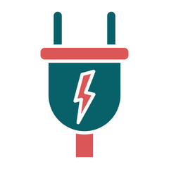 Vector Design Power Plug Icon Style