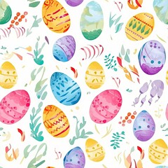 Colorful Easter eggs pattern