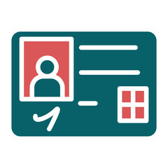 Vector Design ID Card Icon Style