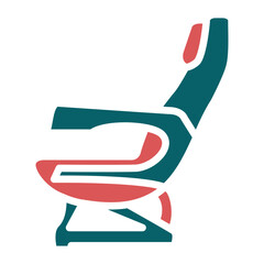 Vector Design Airplane Seat Icon Style