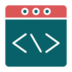 Vector Design Web Programming Icon Style