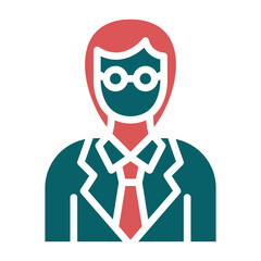Vector Design Female Professor Icon Style