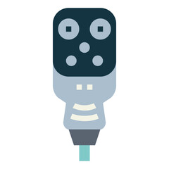 charging plug flat icon style
