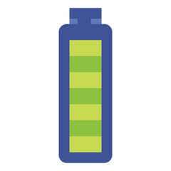 full battery flat icon style