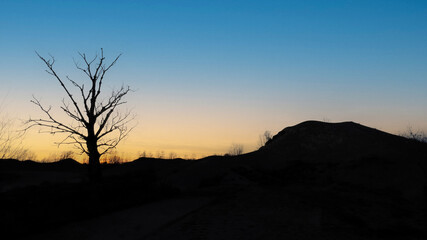 sunset in the mountains