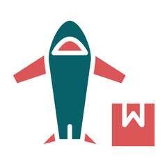 Vector Design Airplane Delivery Icon Style