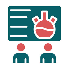 Vector Design Chemistry Seminar Icon Style