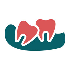 Vector Design Wisdom Tooth Icon Style