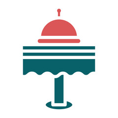 Vector Design Dinner Table Icon Style