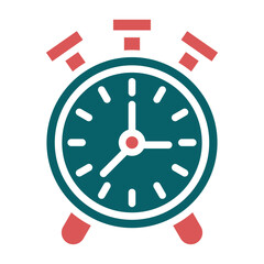 Vector Design Alarm Clock Icon Style
