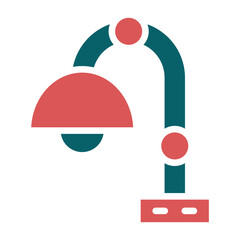 Vector Design Desk Lamp Icon Style