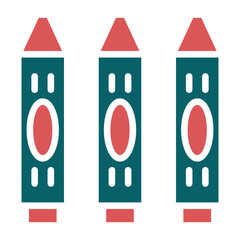 Vector Design Pencil Crayon Icon Style