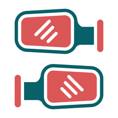 Fototapeta premium Vector Design Side Mirror Icon Style