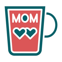 Vector Design MOM Mug Icon Style