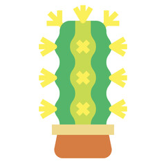 cactus flat icon style