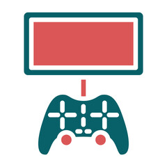 Obraz premium Vector Design Mobile Game Console Icon Style