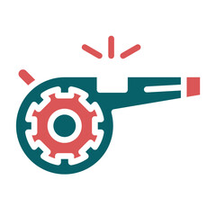 Obraz premium Vector Design Whistle Icon Style