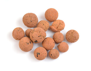 Lightweight expanded clay aggregate or exclay background