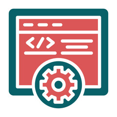Vector Design Web Programming Icon Style