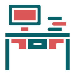 Obraz premium Vector Design Desk Icon Style
