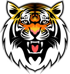 tiger logo - full colour version on transparent background