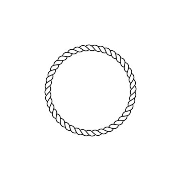 recommend clip art: Circle rope icon isolated vector graphics
