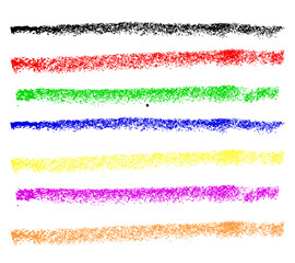 Obraz premium vector colorful horizontal line crayon for element design,