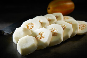 cut oriental melon, Korean melon