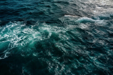 Fototapeta premium a top view of sea nature. generative ai 