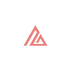 Letter A abstract logo icon
