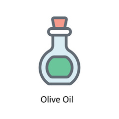 Olive Oil  Vector  Fill outline Icons. Simple stock illustration stock