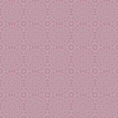 seamless mosaic pattern with geometric flowers