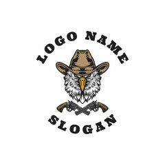 Eagle Cowboy Graphic Logo Design