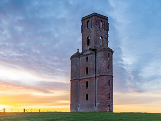 Horton Tower, Dorset, at sunrise - a folly built by Humphrey Sturt in the early 1700s.